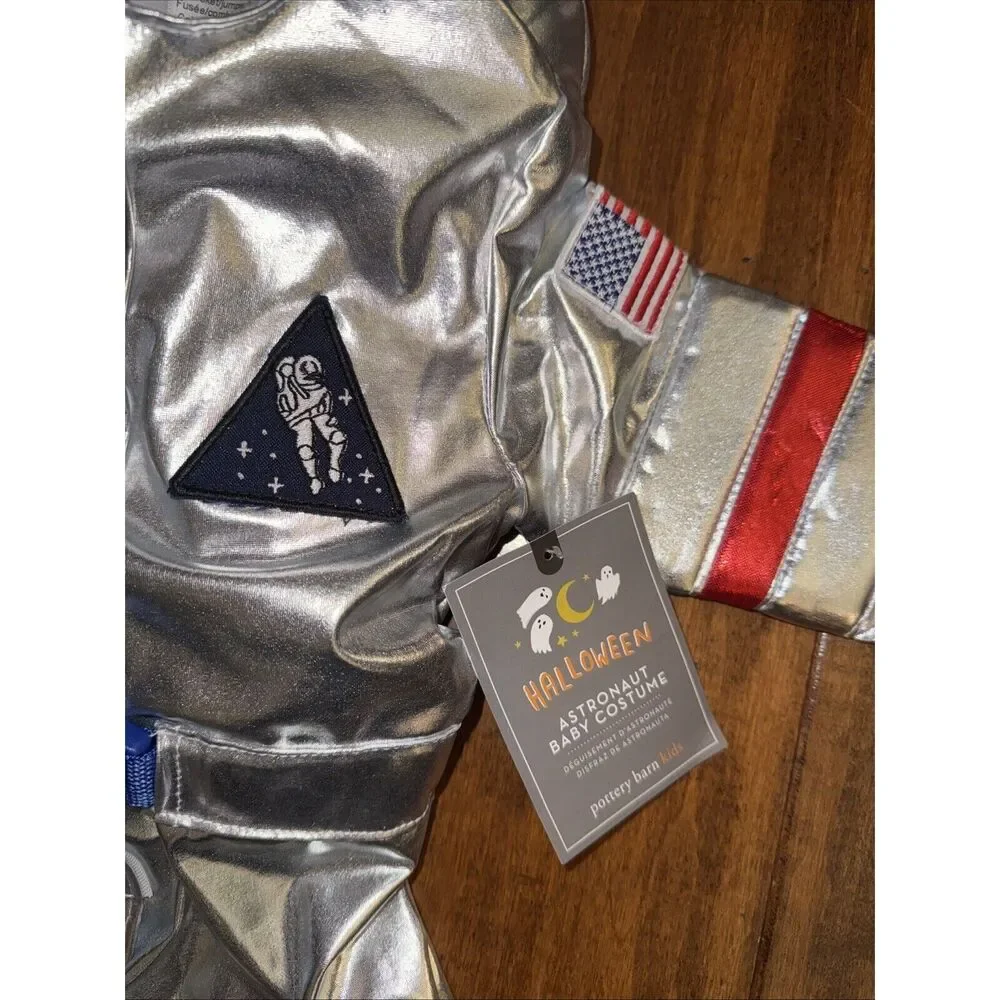 NWT Pottery Barn Kids ASTRONAUT Halloween Costume Space Suit Size 12-24 Months